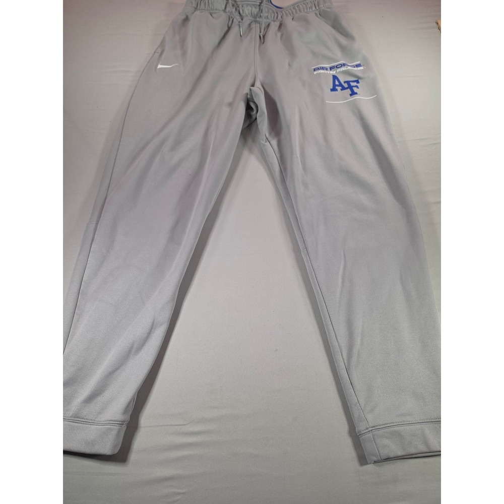 Nike Air Force Academy Fightin Falcons Dri-FIT Gray Sweatpants Mens Large AF 23